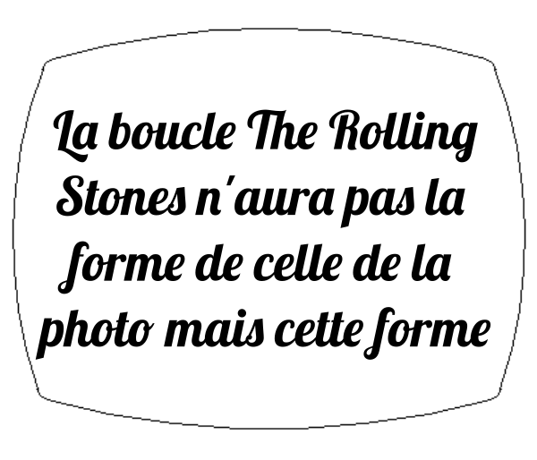 metaldart forme boucle rolling stones