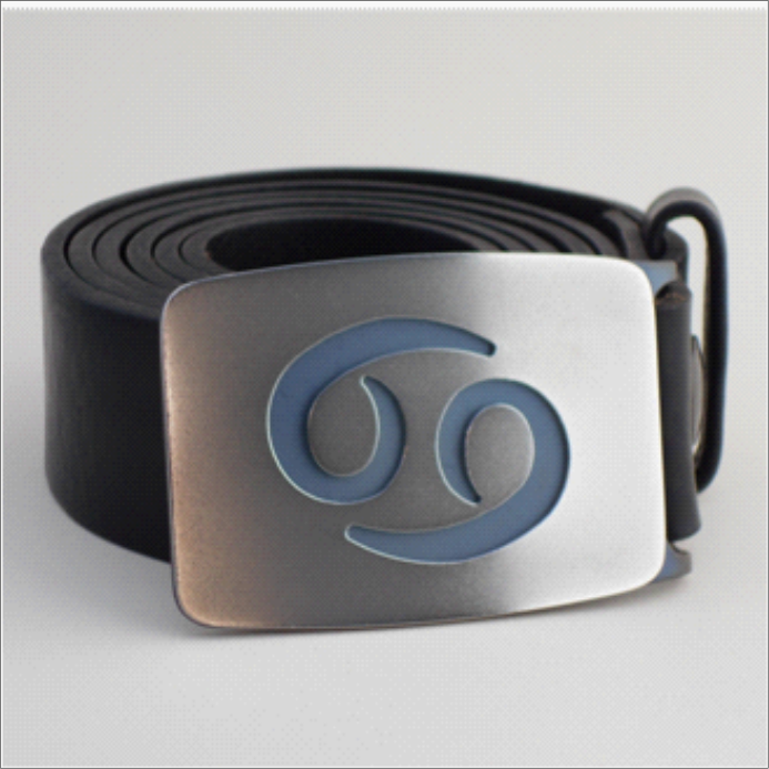 metaldart boucle ceinture cancer bleu