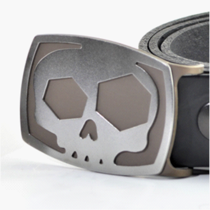metaldart boucle ceinture tete deglinguee