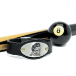 Metaldart bracelet cuir homme rockabilly personnalisé avec vote motif