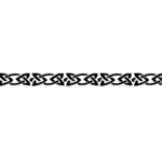 Metaldart bracelet cuir vachette avec frise