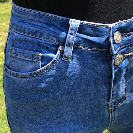 short taille haute jeans