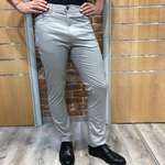 pantalon en toile homme gris clair