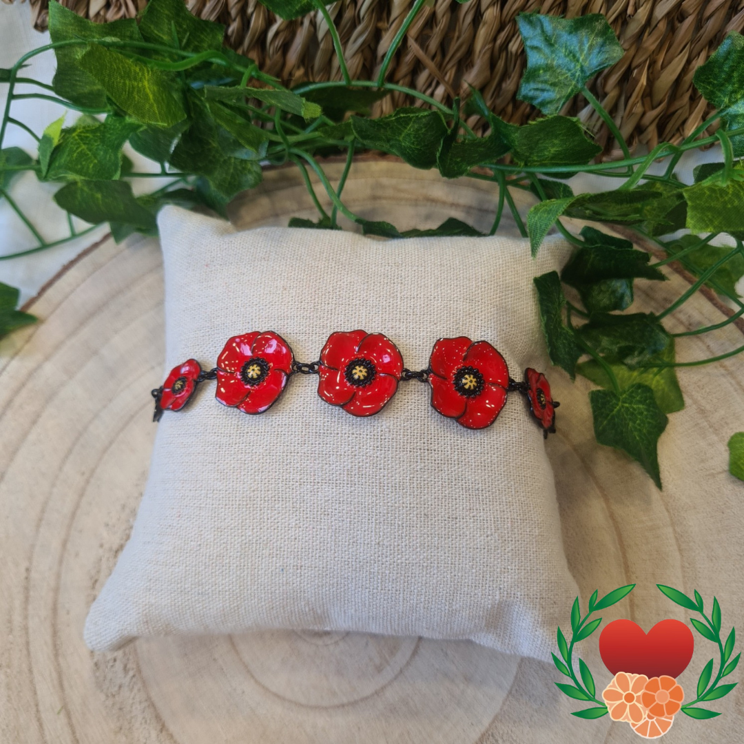 Bracelet Coquelicot