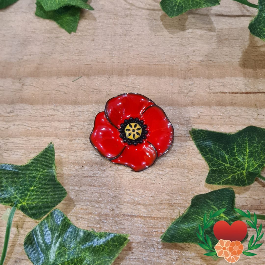 Broche Coquelicot