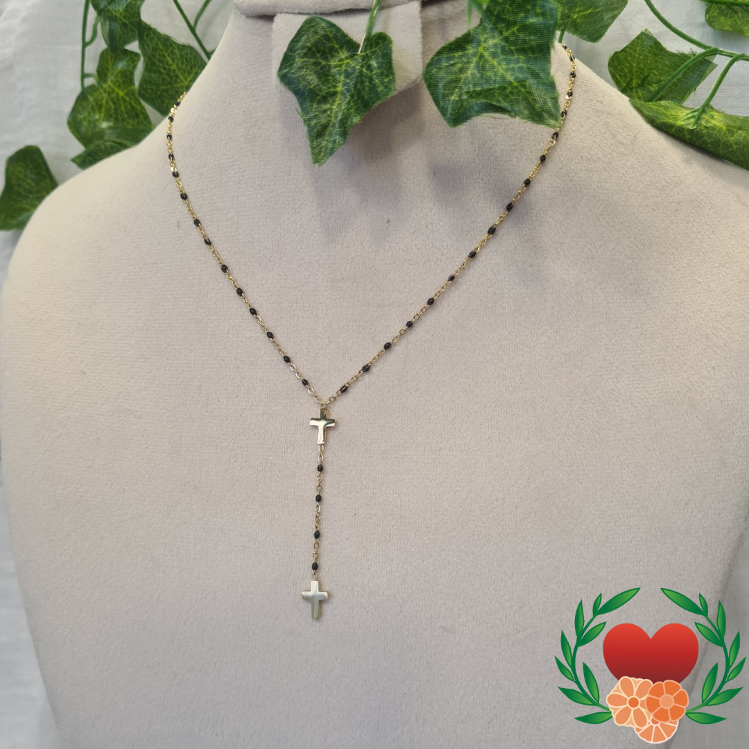 Collier Louise Doré Noir