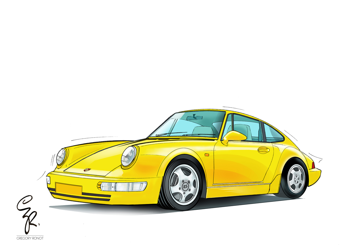 Porsche 911 RS jaune resize
