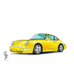 Porsche 911 RS jaune resize
