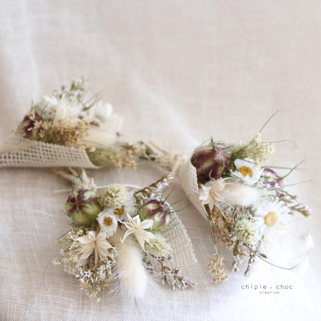 mini bouquet cadeau invités table cérémonies