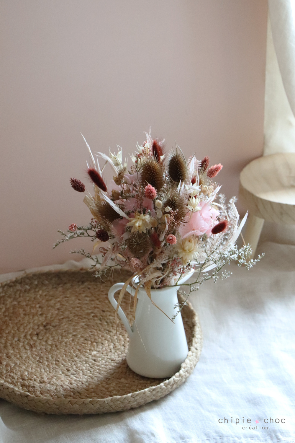bouquet fleurs séchées automne chipie choc création