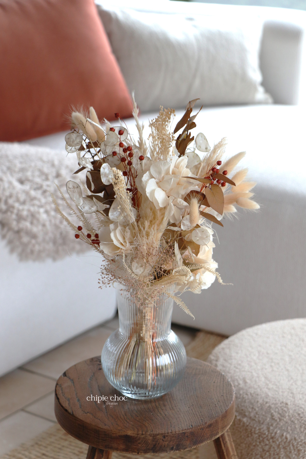 bouquet crème terracotta