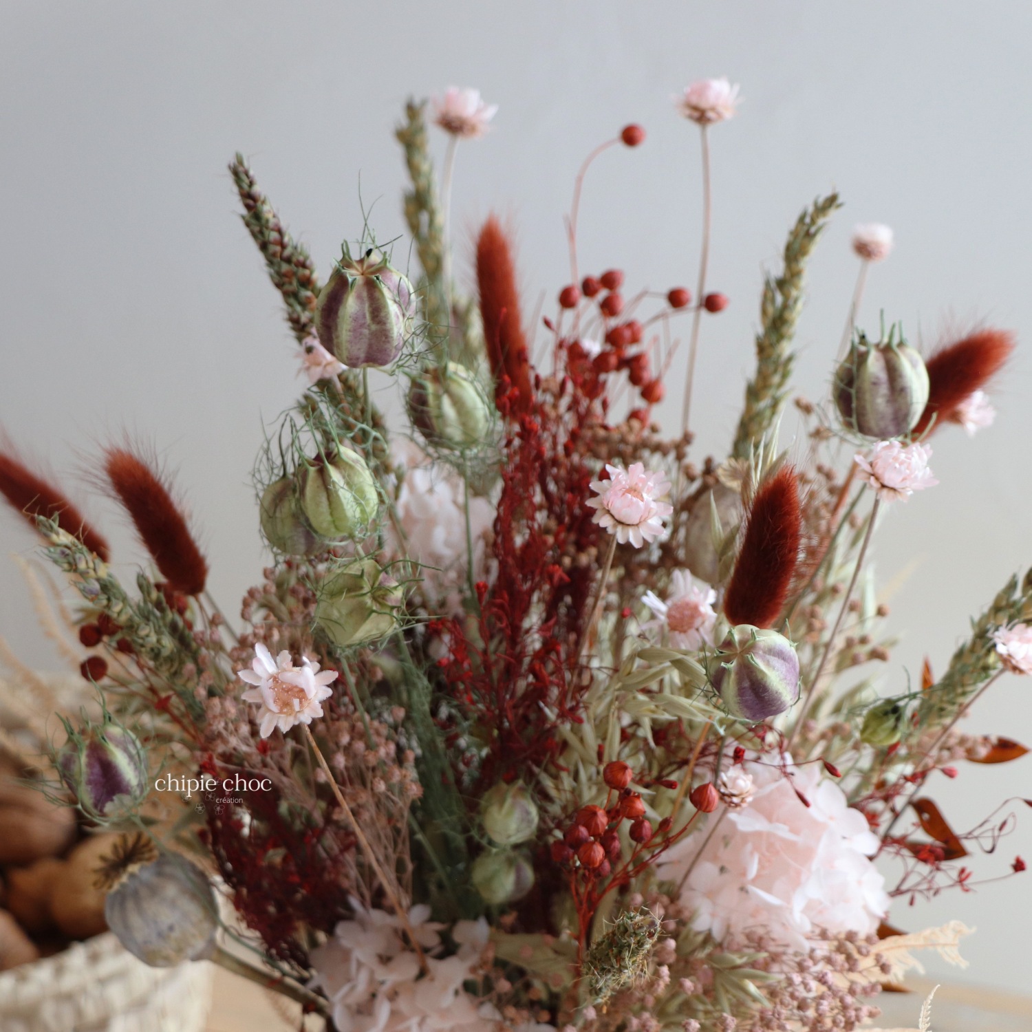 teintes dautomne fleurs séchées