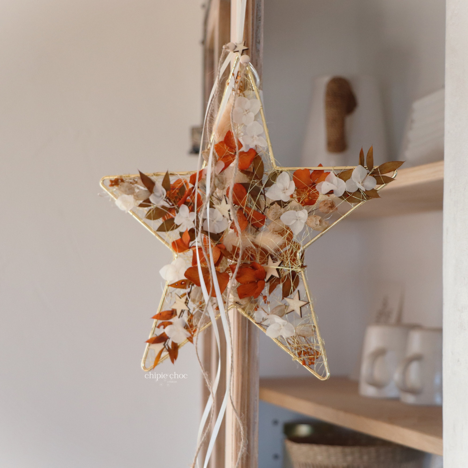 étoile lumineuse fleurs