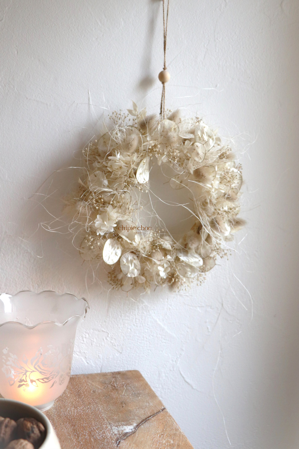 cadeau authentique fait à la main fleurs séchées