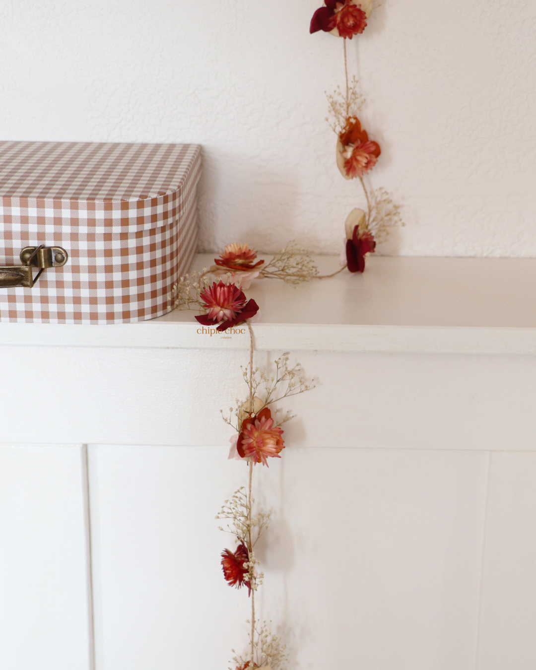 décoration guirlande fleurs