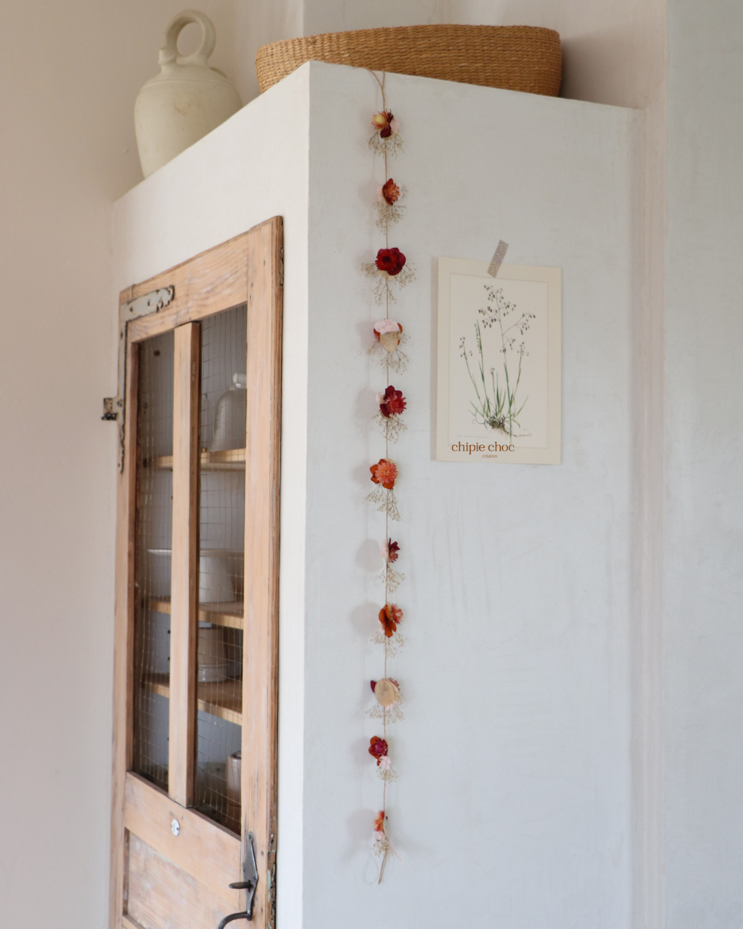 guirlande fleurs séchées