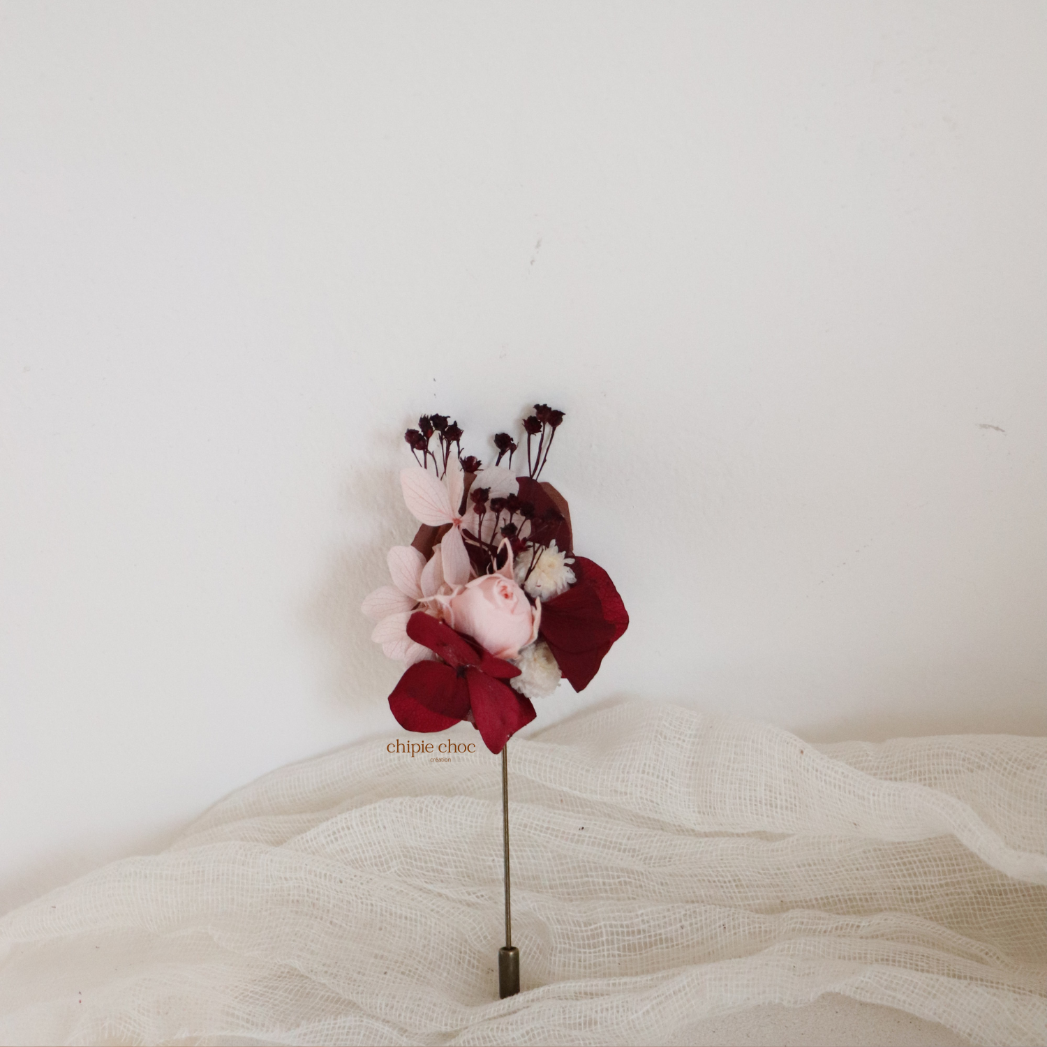 boutonnière épingle marié