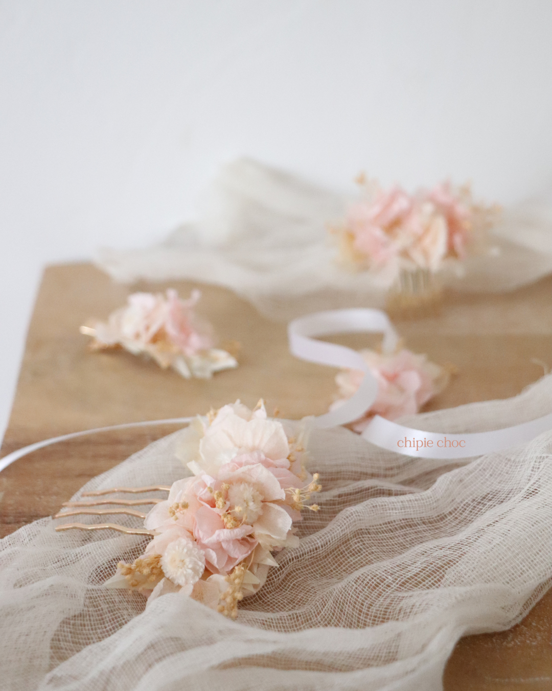 mariage en fleurs séchées