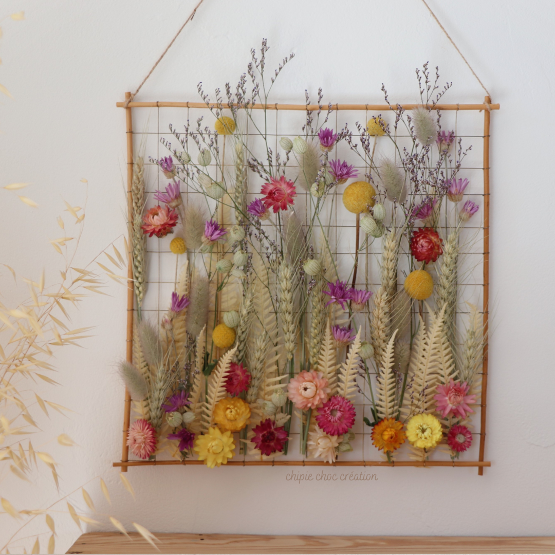 Tableau De Fleurs Sechées