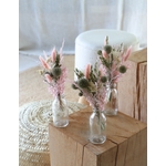 trio de petits bouquets fleurs séchées
