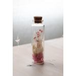 fiole fleurs séchées rose chipie choc création
