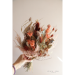 bouquet de fleurs séchées terracotta corail