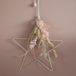 étoile fleurs séchées décoration chambre
