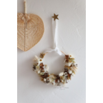 couronne naturelle en fleurs séchées