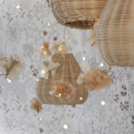 décoration lumineuse floral séchée stabilisée