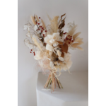 bouquet fleurs séchées crème terracotta