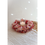couronne rose et rouge