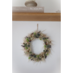 couronne naturel vert bleu