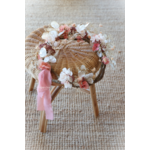 couronne artisanale rose