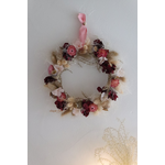 couronne artisanale fleurs séchées