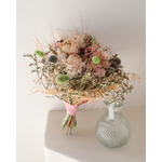 bouquet pastel en fleurs séchées