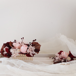 accessoire mariée bordeaux