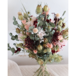 bouquet eucalyptus bordeaux rose
