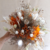 bouquet fleurs séchées blanc terracotta