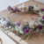 couronne de fleurs bleu violet