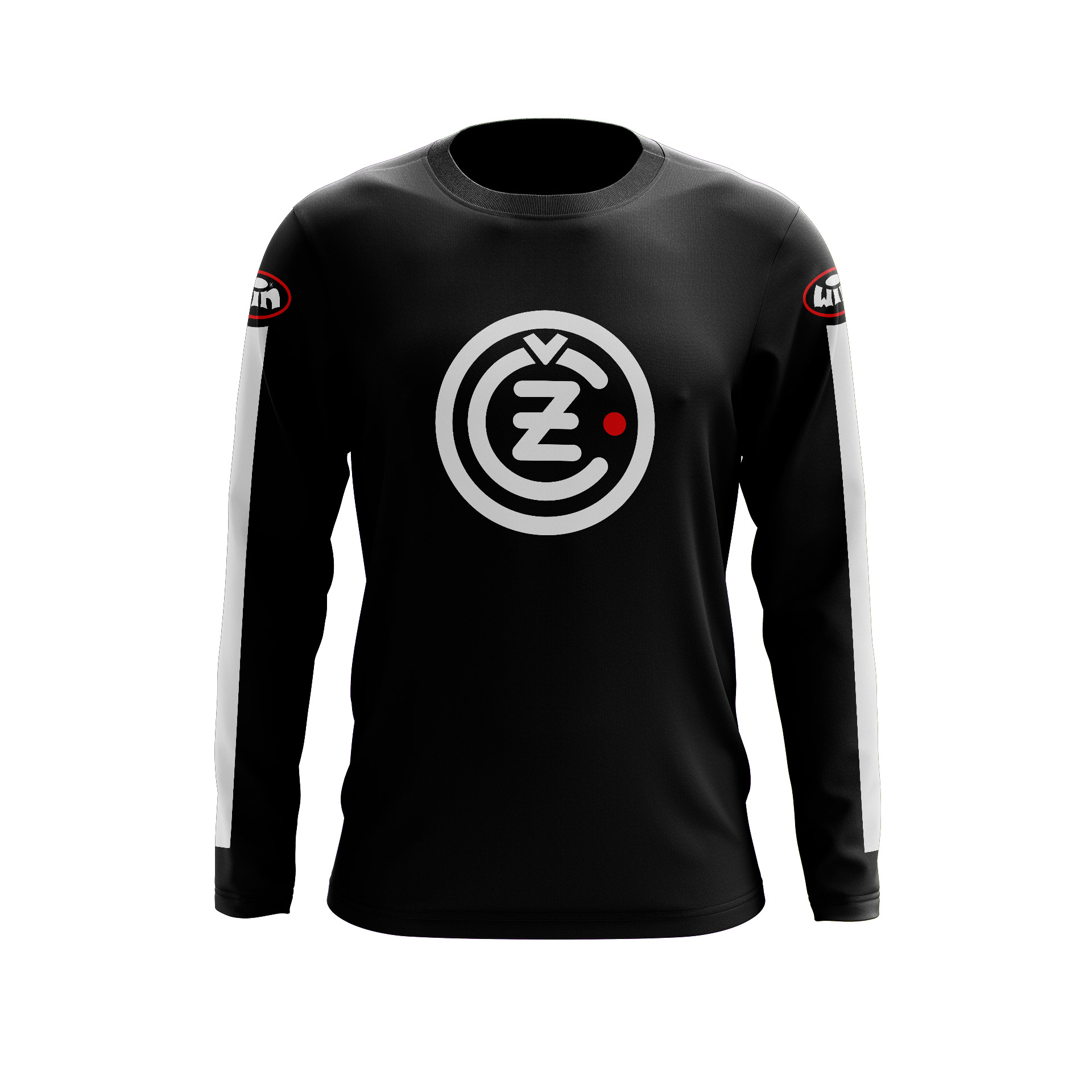 Maillot G CZ Noir - Blanc Face