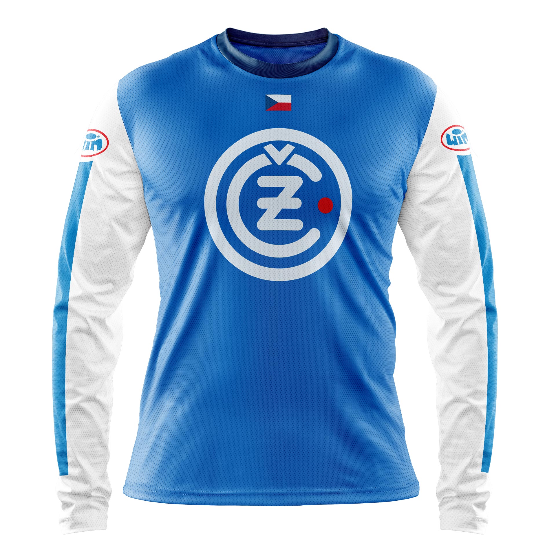 Maillot CZ Aéré Bleu Blanc Face