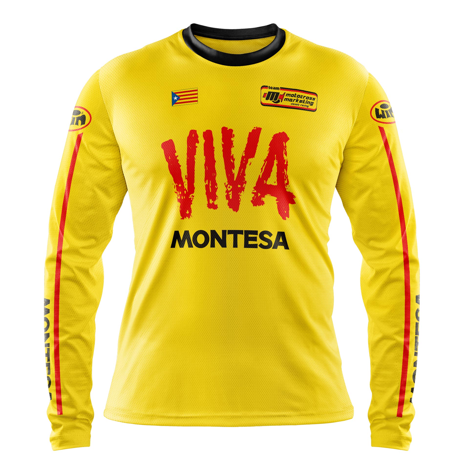 Maillot MONTESA Aéré Jaune Face