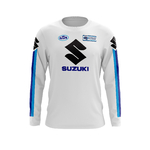 Maillot G SUZUKI JJB Blanc Face