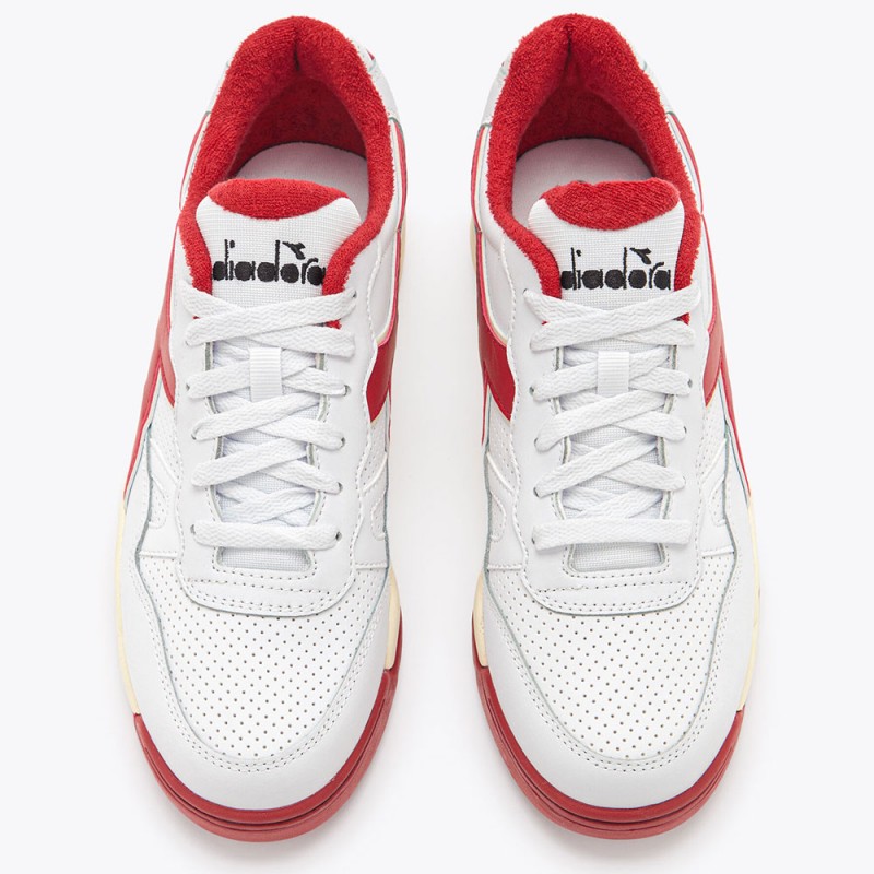 chaussure-diadora-winner-blanc-rouge 3