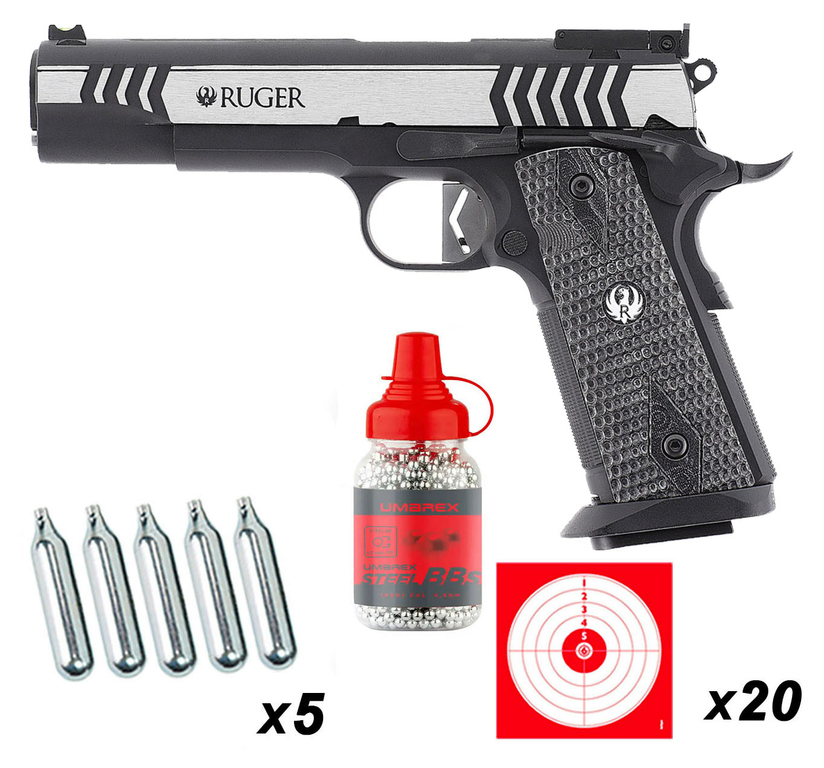 pack-pistolet-ruger-sr1911-competition-co2-cal-4-5mm-bbs-umarex-1