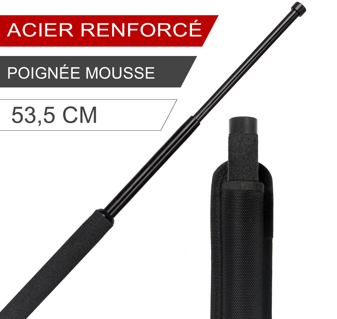 matraque-telescopique-en-acier-53-5-cm-avec-poignee-mousse-et-etui-en-cordura-noir-1
