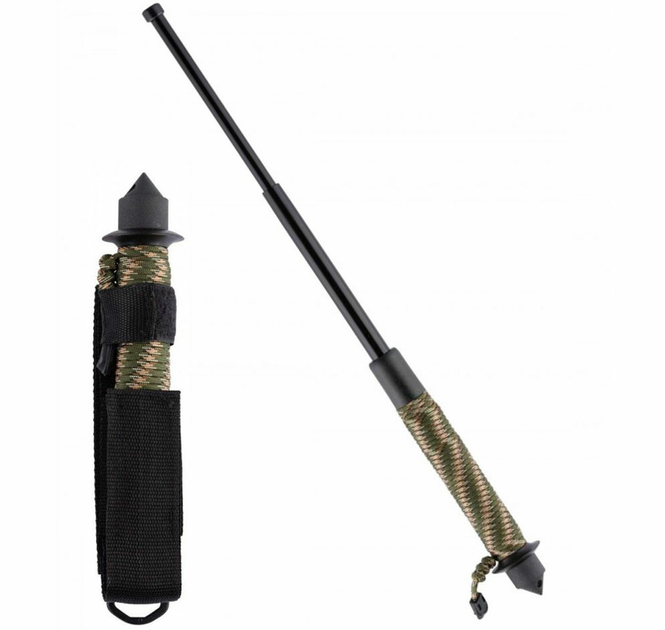 matraque-baton-telescopique-acier-trempe-66-cm-avec-manche-paracorde-embout-brise-vitre-et-etui-ceinture-nylon-6