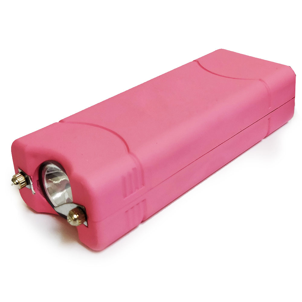 Taser femme rose 1 800 000 Volts rechargeable avec lampe led