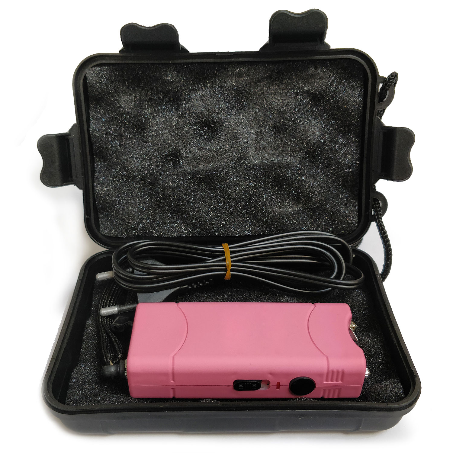 Taser femme rose 1 800 000 Volts rechargeable avec lampe led 3