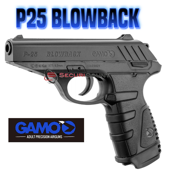 Pistolet à plomb Gamo P25 blowback 4.5 BBs